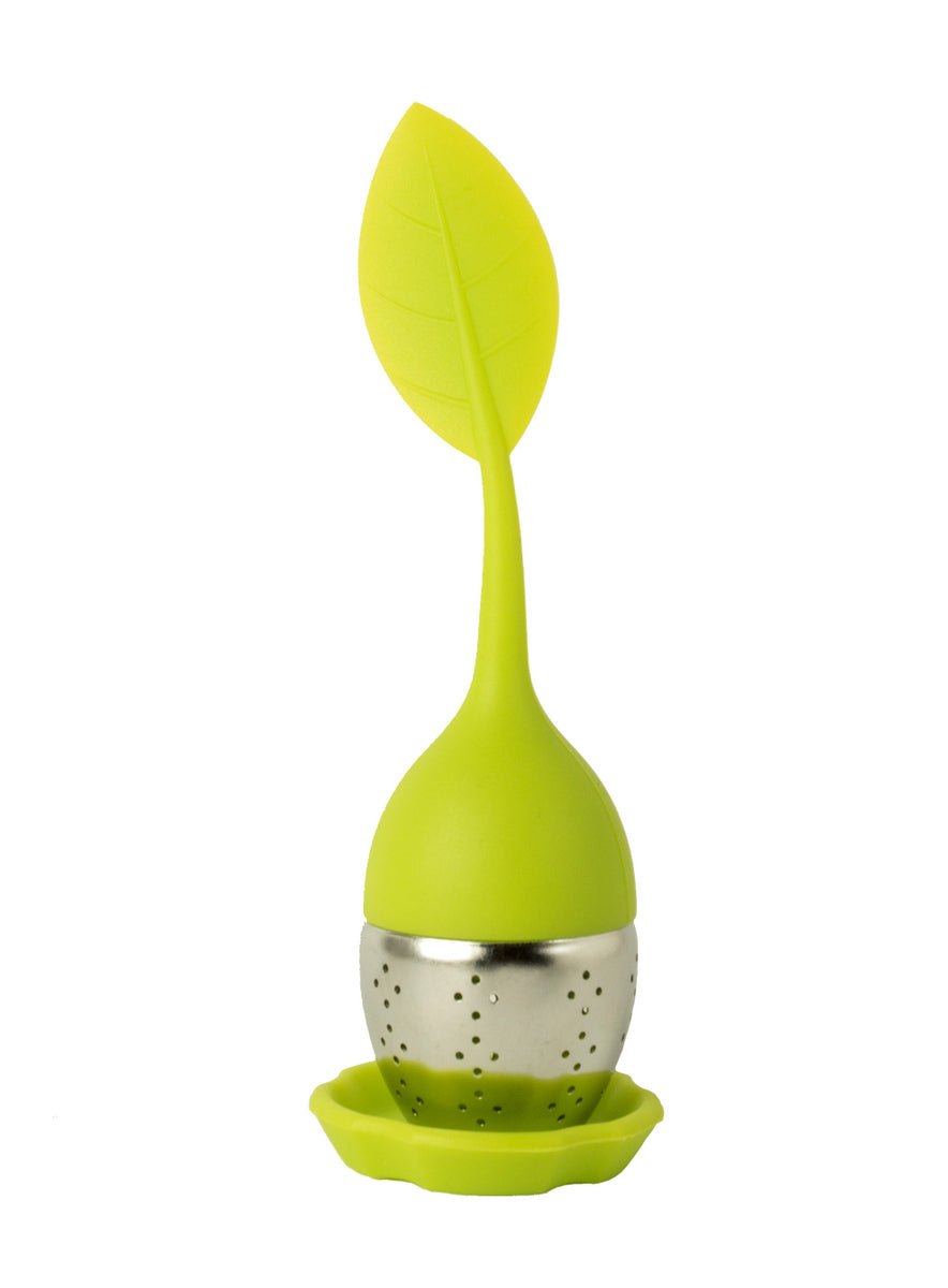 Silicone and Stainless Steel Leaf Tea Strainer