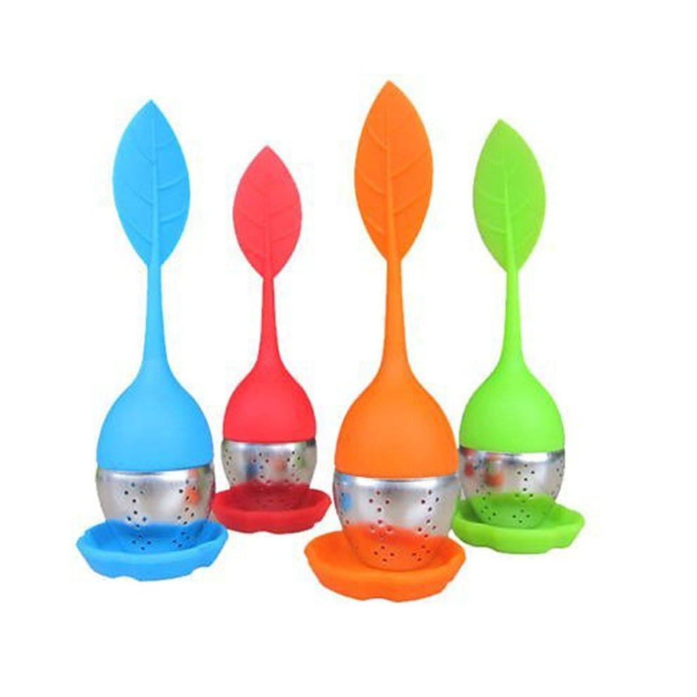 Silicone and Stainless Steel Leaf Tea Strainer